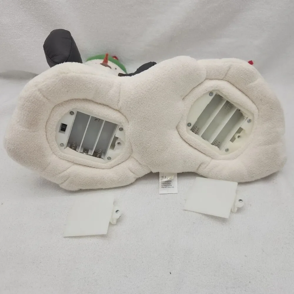 Animated Jingle Pals Snowman & Dog Plush Movement Musical 2004 Hallmark VTG